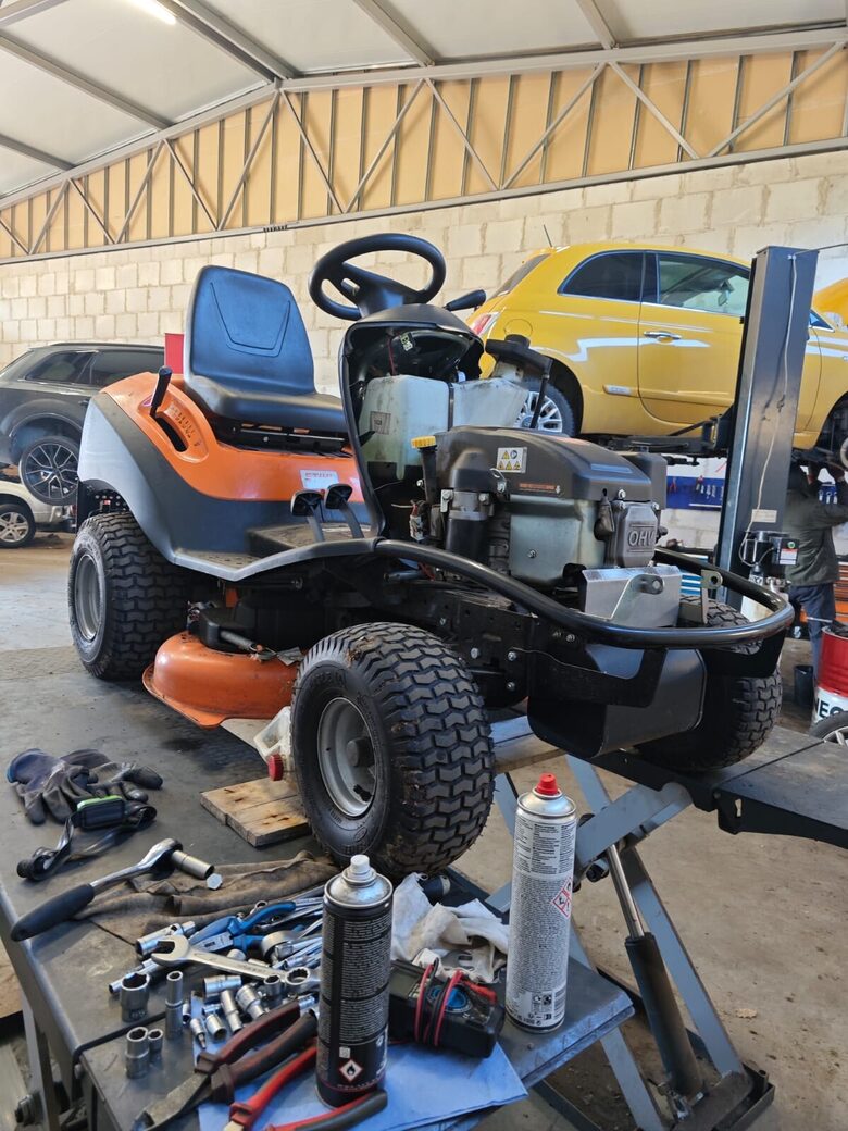 Dārza tehnikas remonts